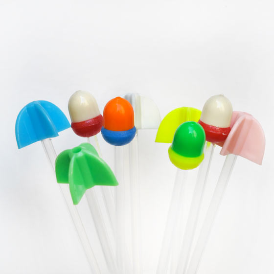 Florence Boudet - FLO-FLO - swizzle sticks - color - bright - cocktails - drink - summer - neon