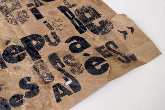 Emballages anciens imprimées en typographie. © Florence Boudet