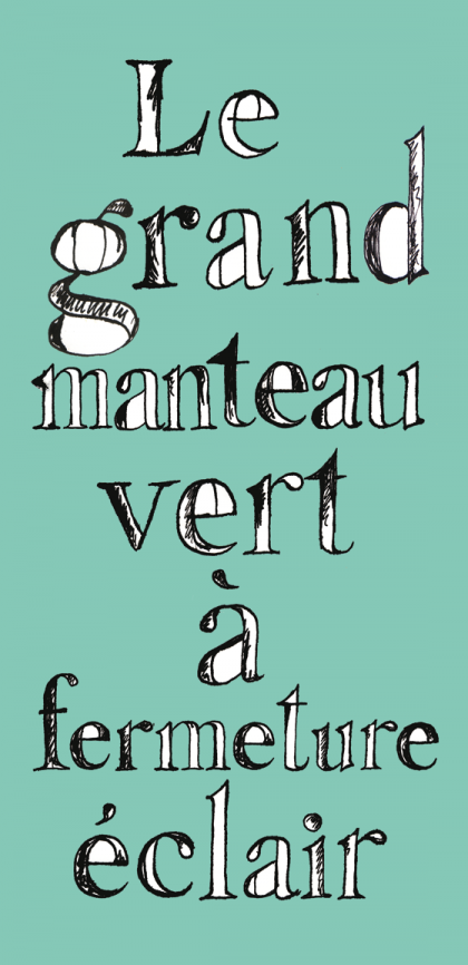 Le grand manteau vert, couverture de livre pour enfant. © Florence Boudet