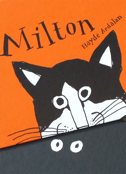 Lettrage de couverture de Io, Milton et Ma dove si è cacciato Milton ? par Haydé Ardalan publié chez Magazzini Salani. © Florence Boudet